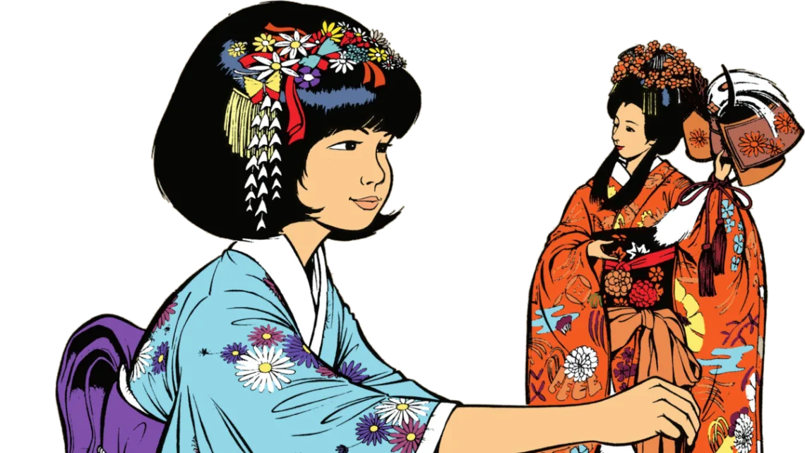 Yoko en Kimono